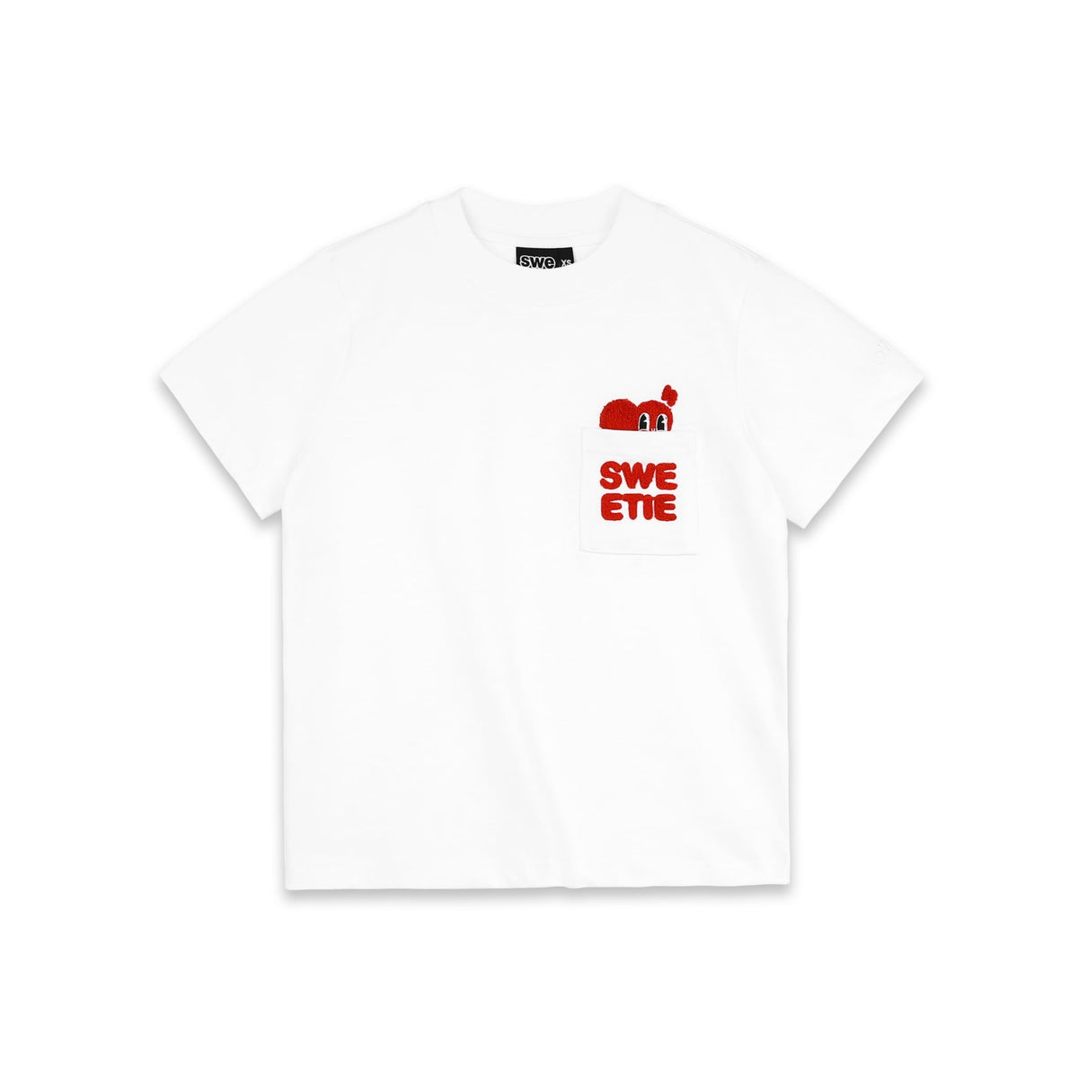 SWE PEEKING POCKET BABY TEE - WHITE by SWE - image 1