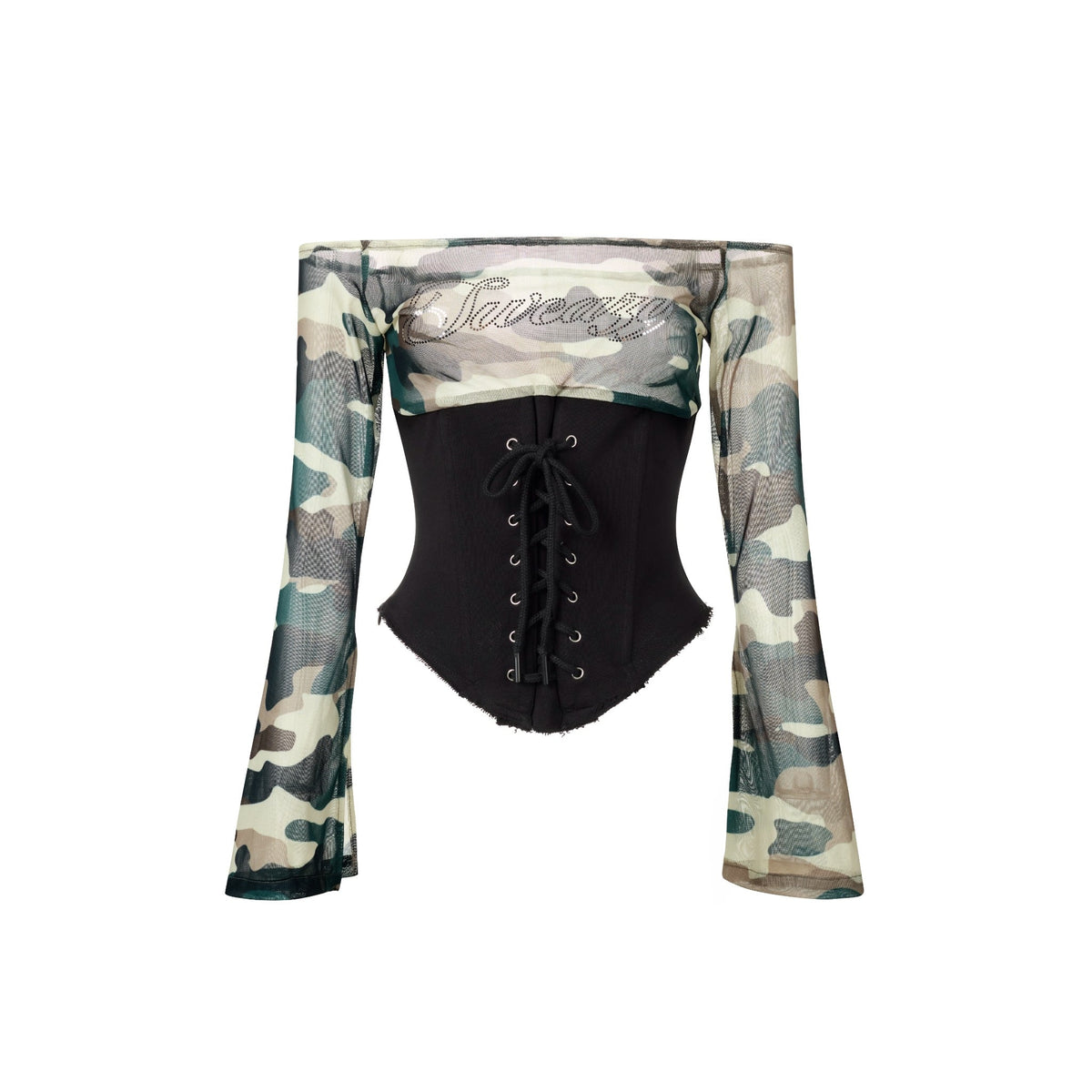 SWE OFF-SHOULDER CORSET TOP - BLACK by SWE - image 1