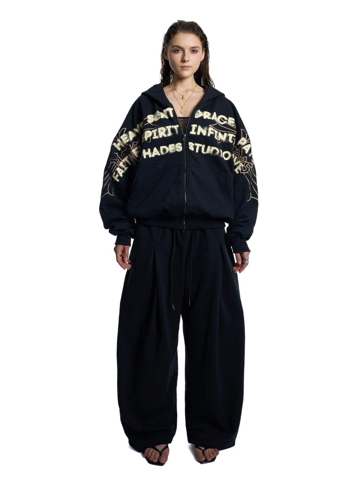 HADES HEAVENS CALL HOODIE ZIP - BLACK by HADES - image 2