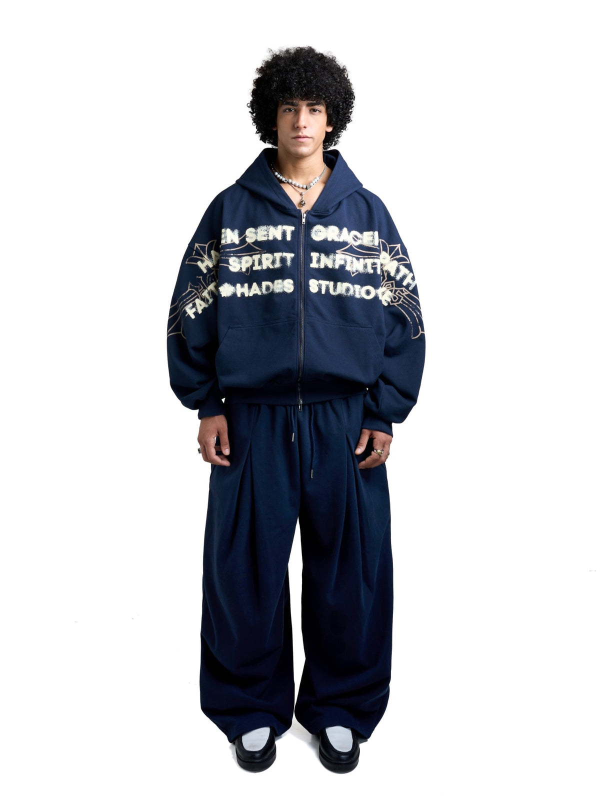 HADES HEAVENS CALL HOODIE ZIP - BLUE NAVY by HADES - image 2