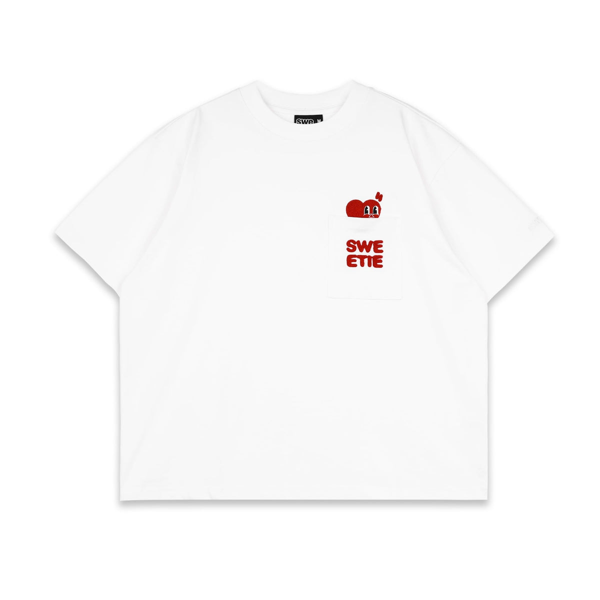 SWE PEEKING POCKET BOXY TEE - WHITE by SWE - image 1