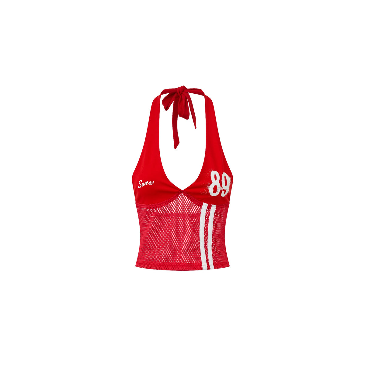 SWE HALTER MESH TOP - RED by SWE - image 1