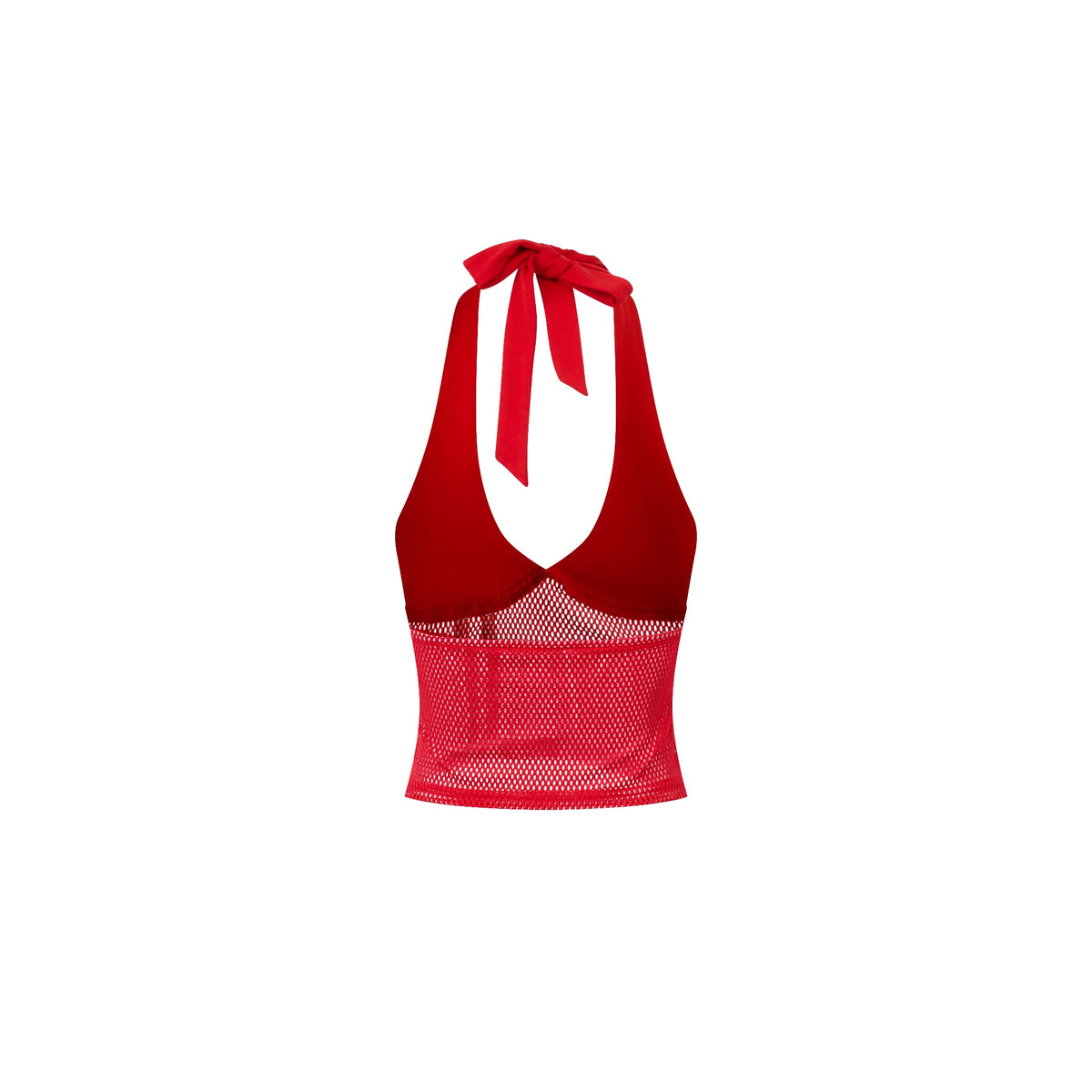 SWE HALTER MESH TOP - RED by SWE - image 3