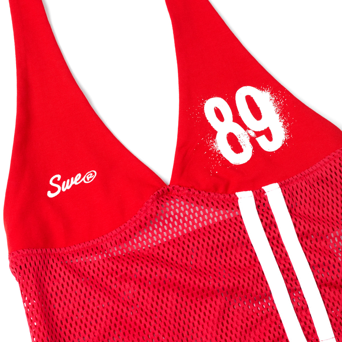 SWE HALTER MESH TOP - RED by SWE - image 5