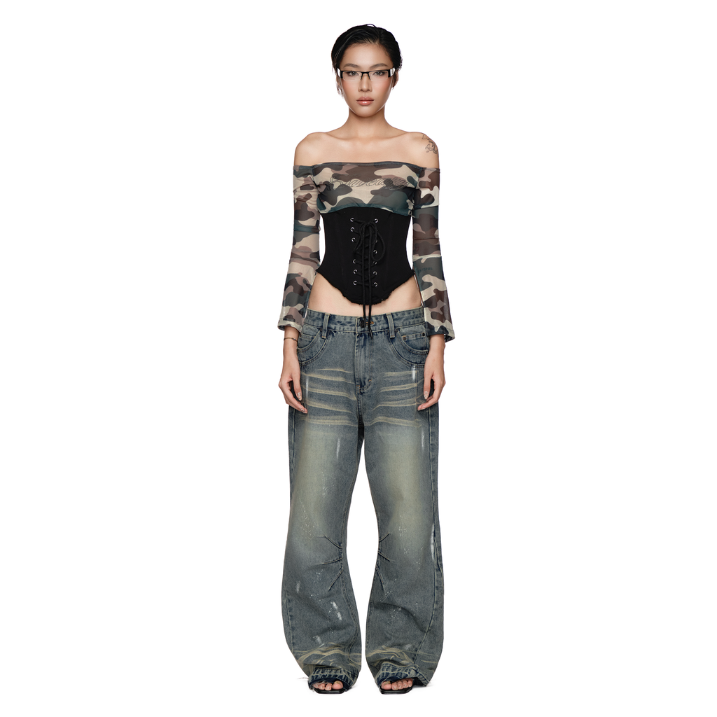 SWE OFF-SHOULDER CORSET TOP - BLACK by SWE - image 2