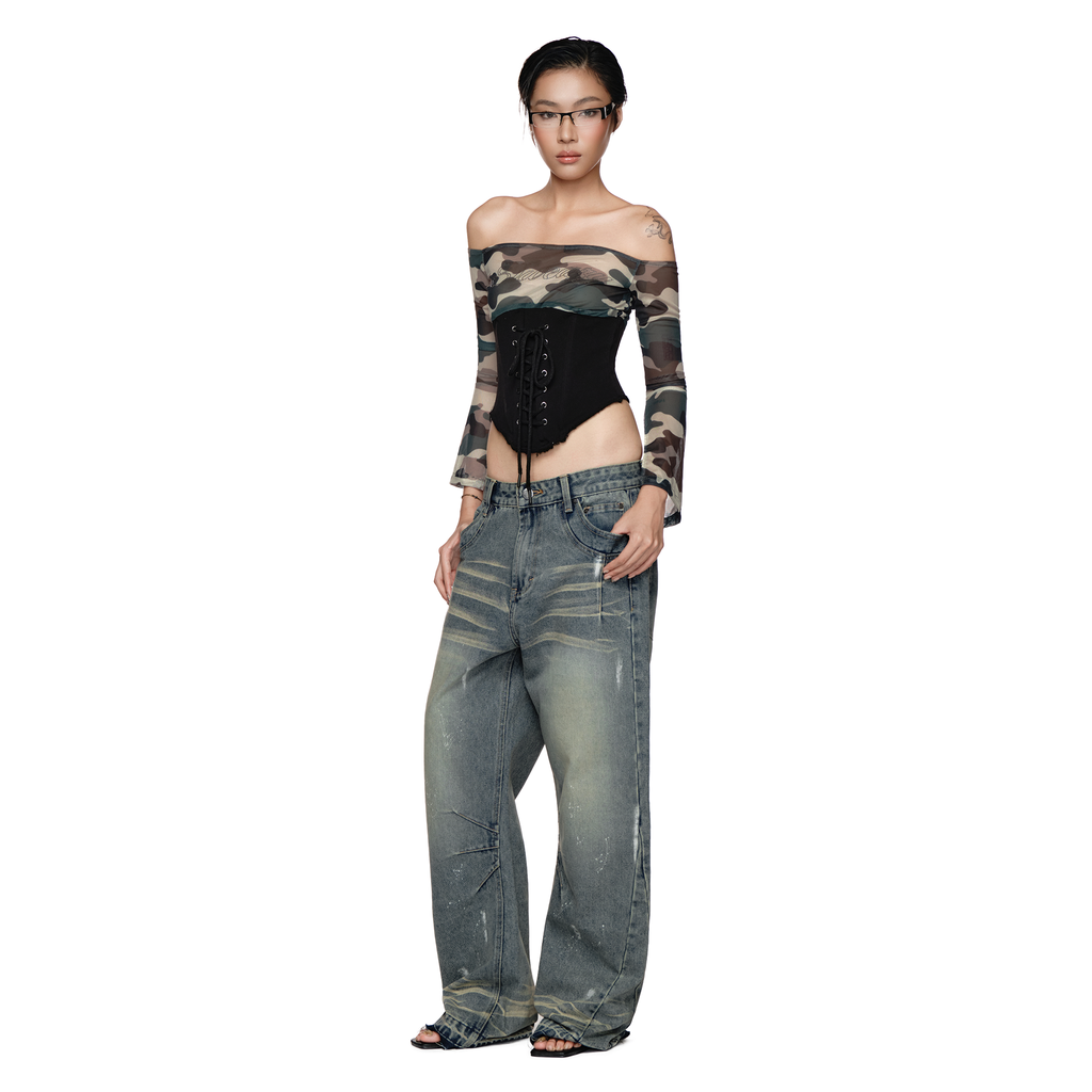 SWE OFF-SHOULDER CORSET TOP - BLACK by SWE - image 6