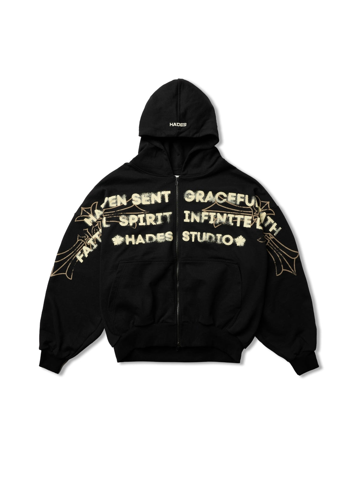 HADES HEAVENS CALL HOODIE ZIP - BLACK by HADES - image 1
