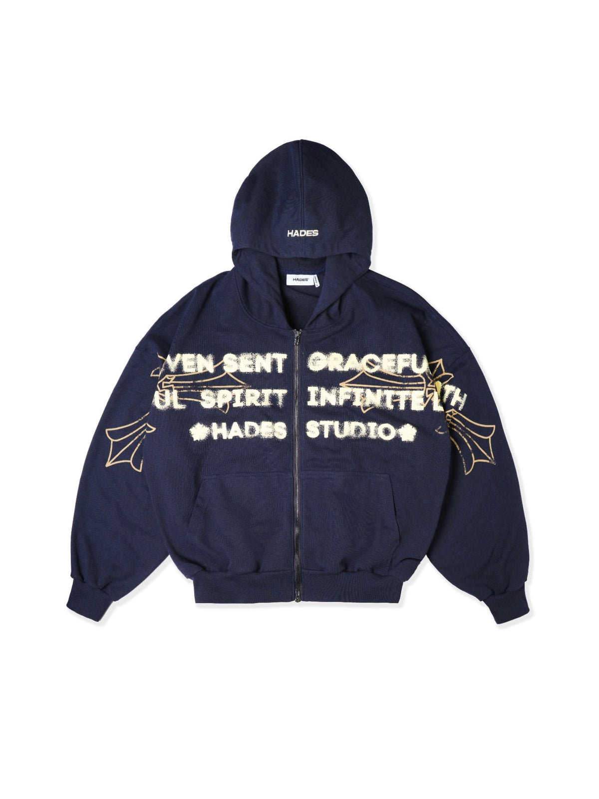 HADES HEAVENS CALL HOODIE ZIP - BLUE NAVY by HADES - image 1