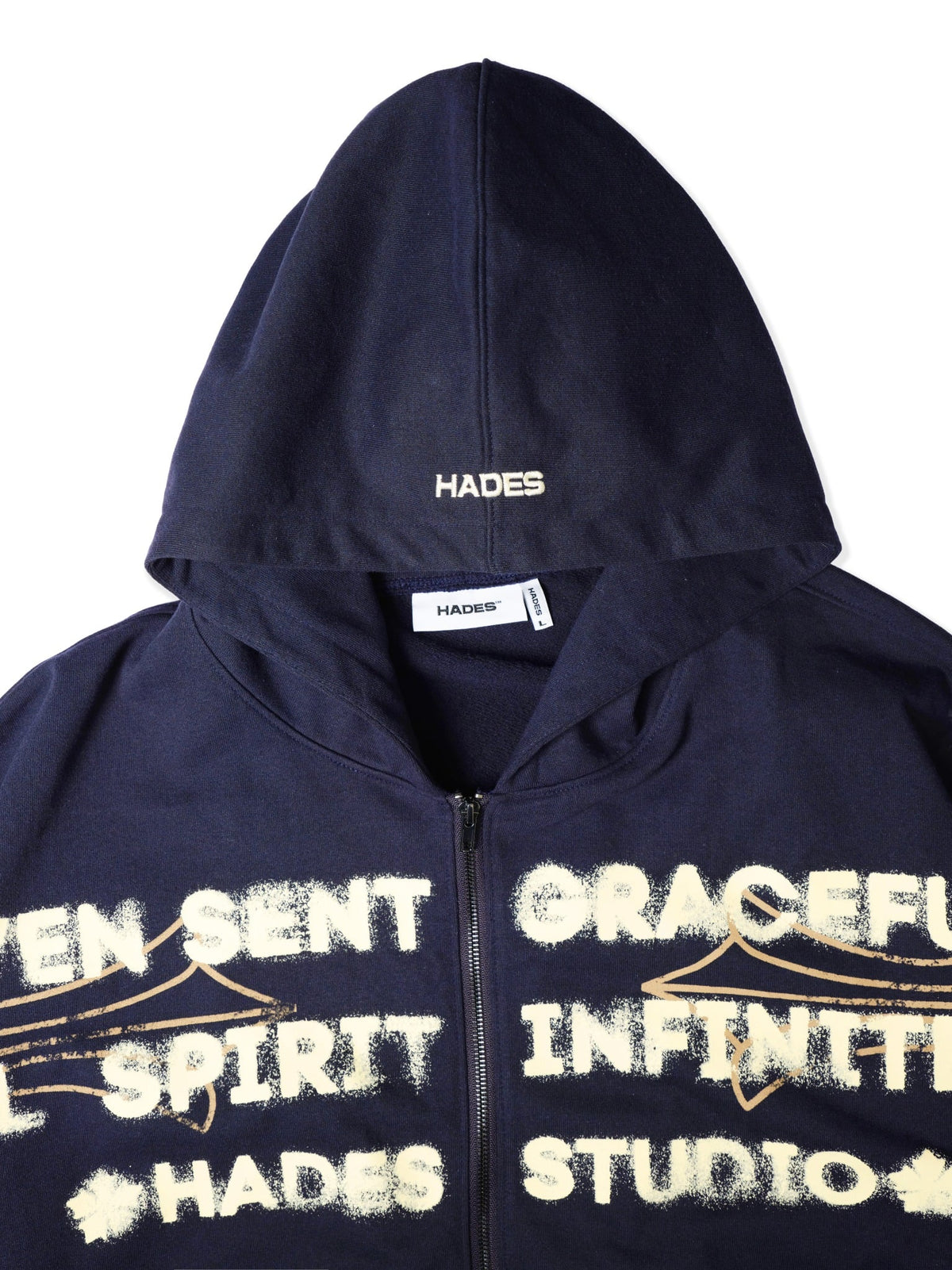 HADES HEAVENS CALL HOODIE ZIP - BLUE NAVY by HADES - image 5