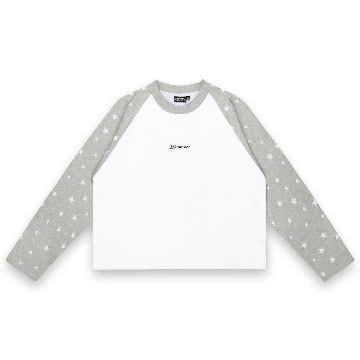 SWE STARFALL BOXY L/S TEE - GRAY/WHITE by SWE - image 1