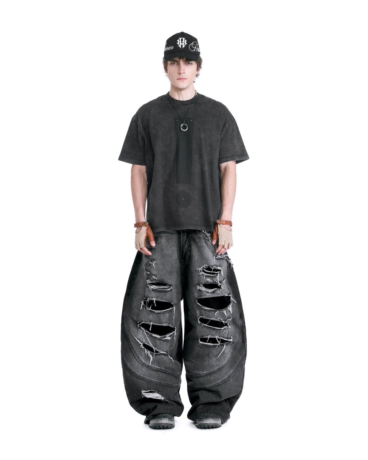 HADES DISTRESSED DENIM JEANS by HADES - image 2