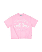 Insane® Twin Horse Tee - Baby Pink by INSANE - image 1