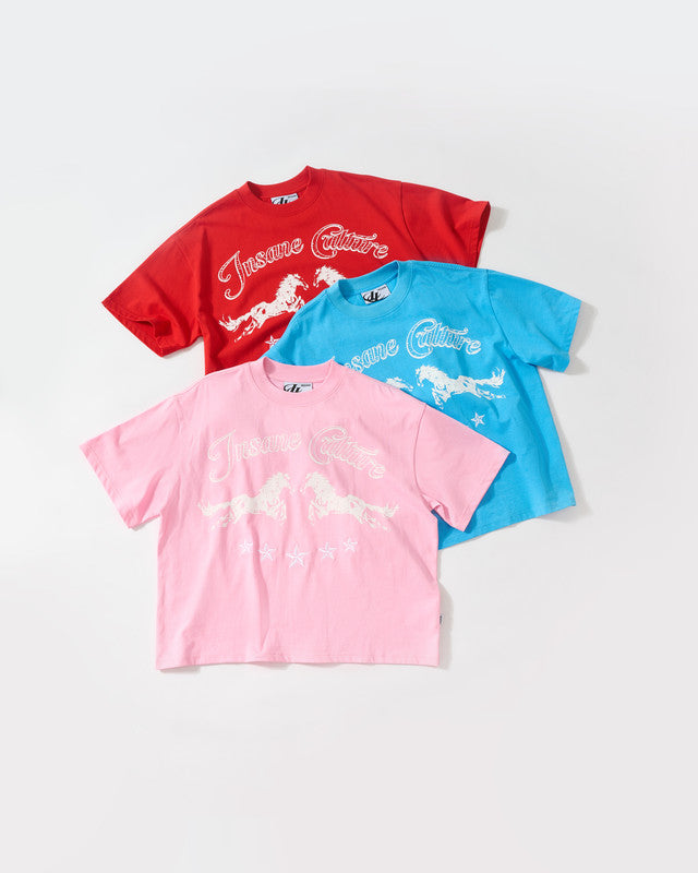 Insane® Twin Horse Tee - Baby Pink by INSANE - image 6