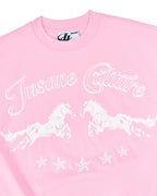 Insane® Twin Horse Tee - Baby Pink by INSANE - image 9