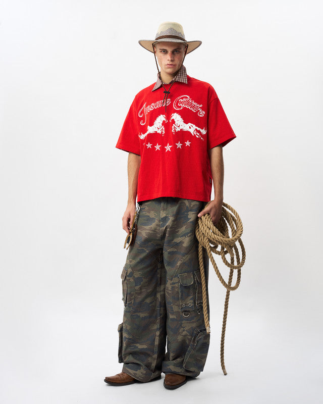 Insane® Twin Horse Tee - Red by INSANE - image 3