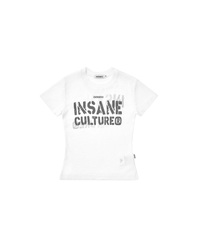 Insane® Script Baby Tee - White by INSANE - image 1