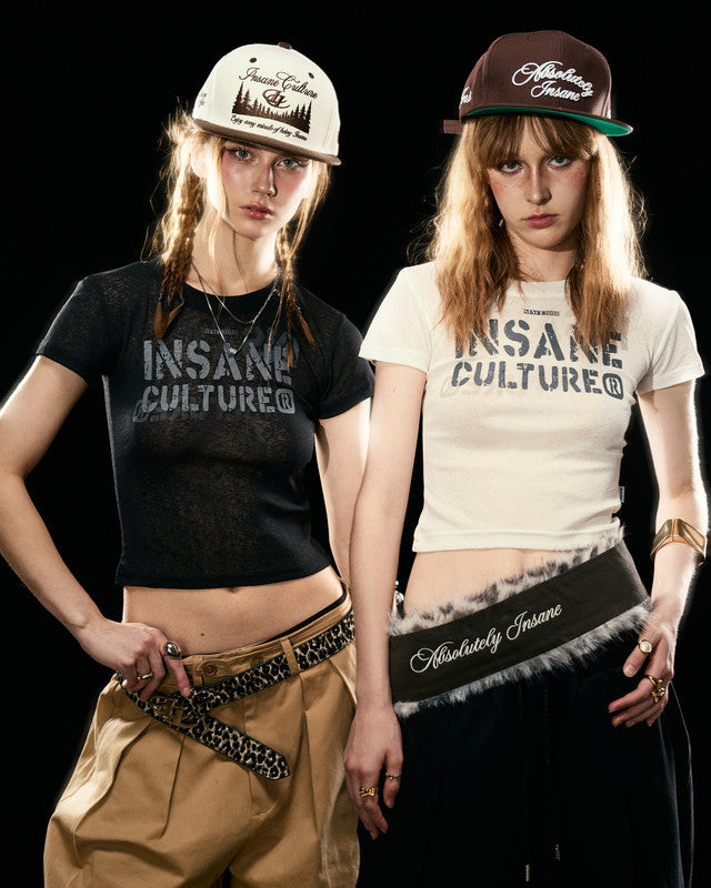 Insane® Script Baby Tee - White by INSANE - image 4