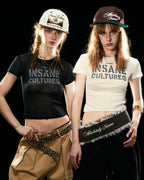 Insane® Script Baby Tee - White by INSANE - image 4