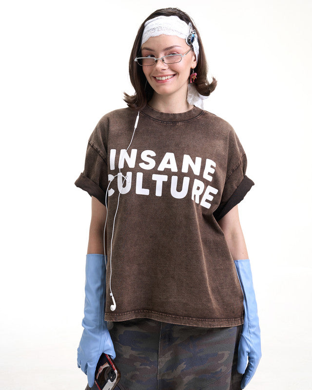 Insane® Culture 26 Washed Tee - Faded Brown by INSANE - image 10