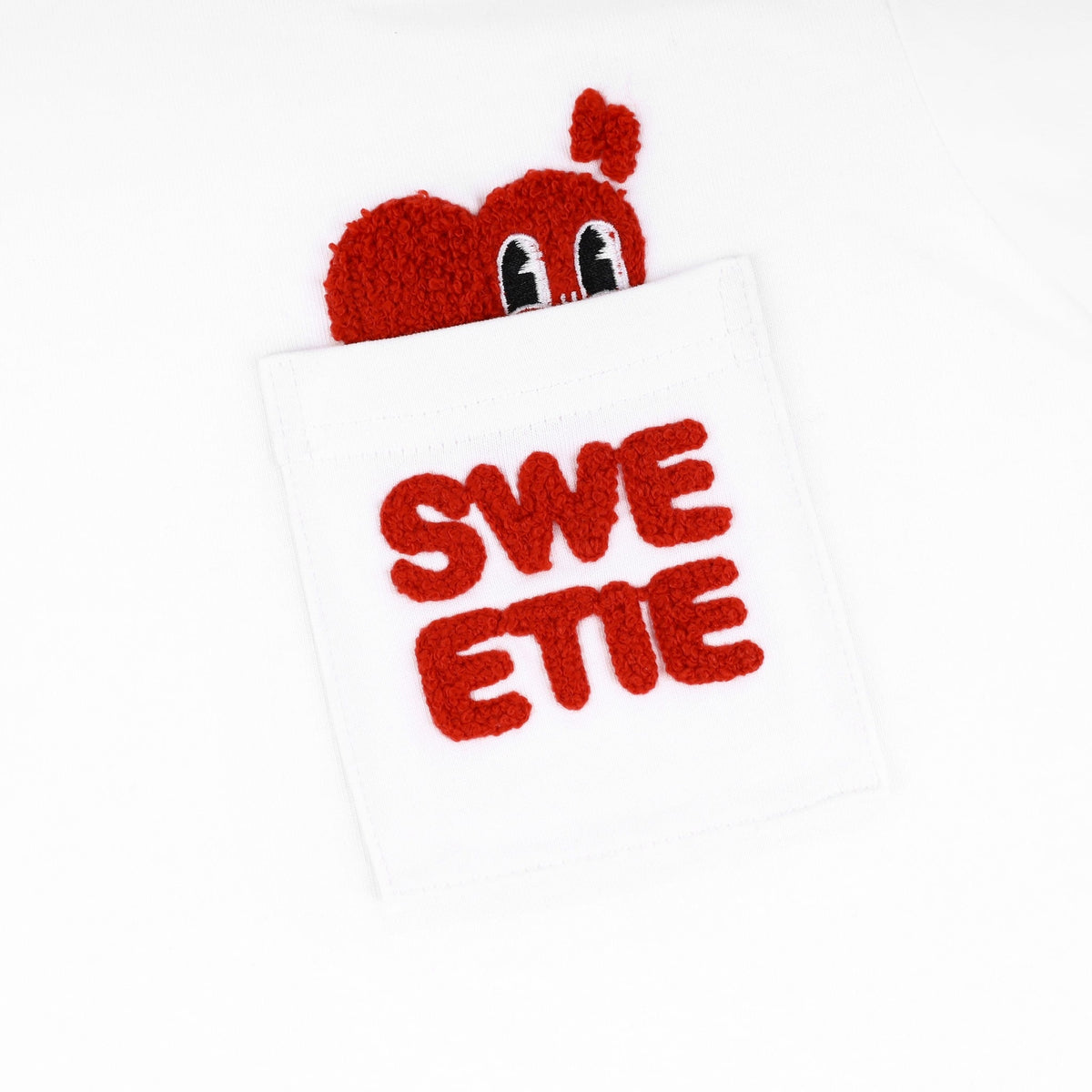SWE PEEKING POCKET BABY TEE - WHITE by SWE - image 4