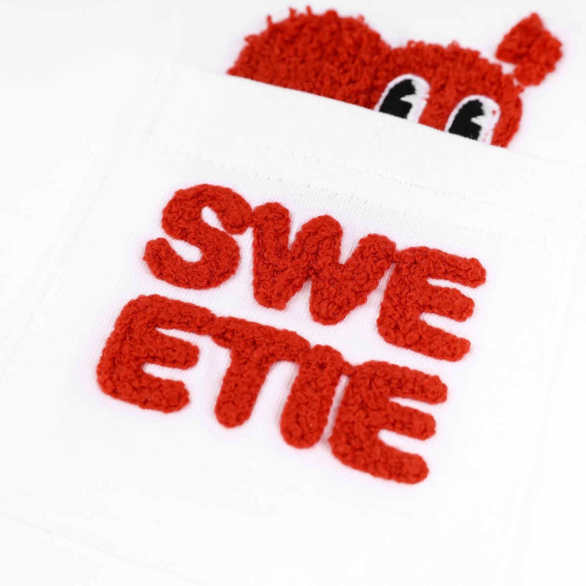 SWE PEEKING POCKET BABY TEE - WHITE by SWE - image 5