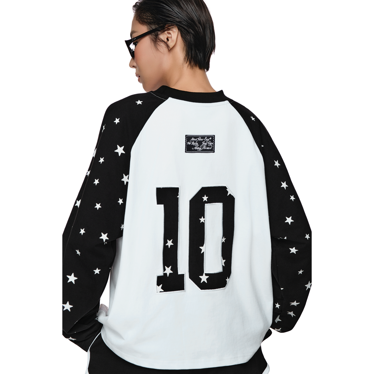 SWE STARFALL BOXY L/S TEE - BLACK/WHITE by SWE - image 4