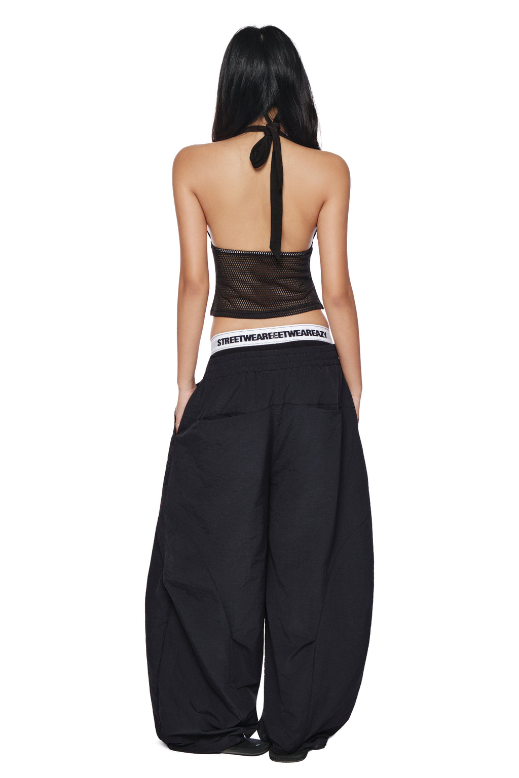 SWE HALTER MESH TOP - BLACK by SWE - image 4