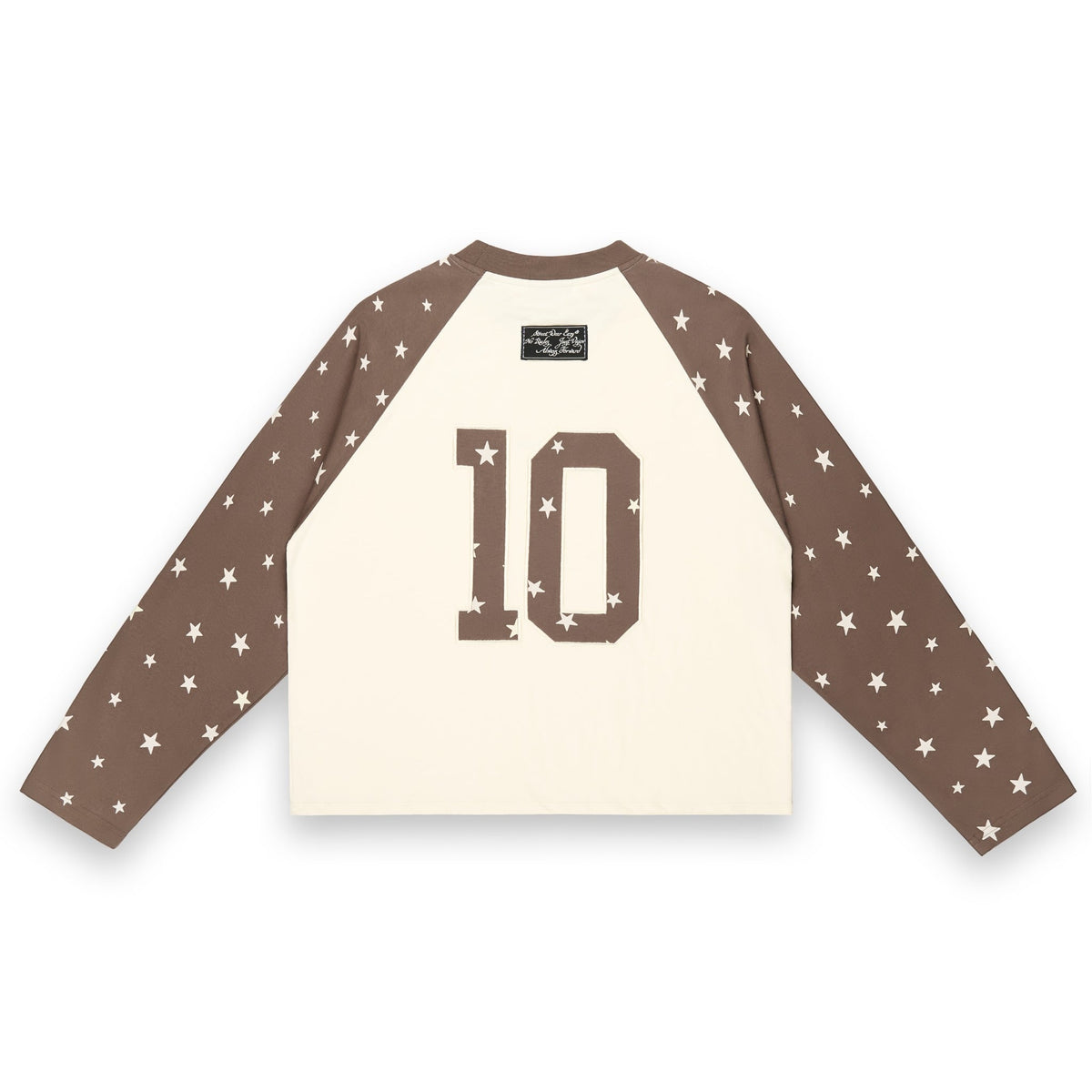 SWE STARFALL BOXY L/S TEE - BROWN/CREAM by SWE - image 2