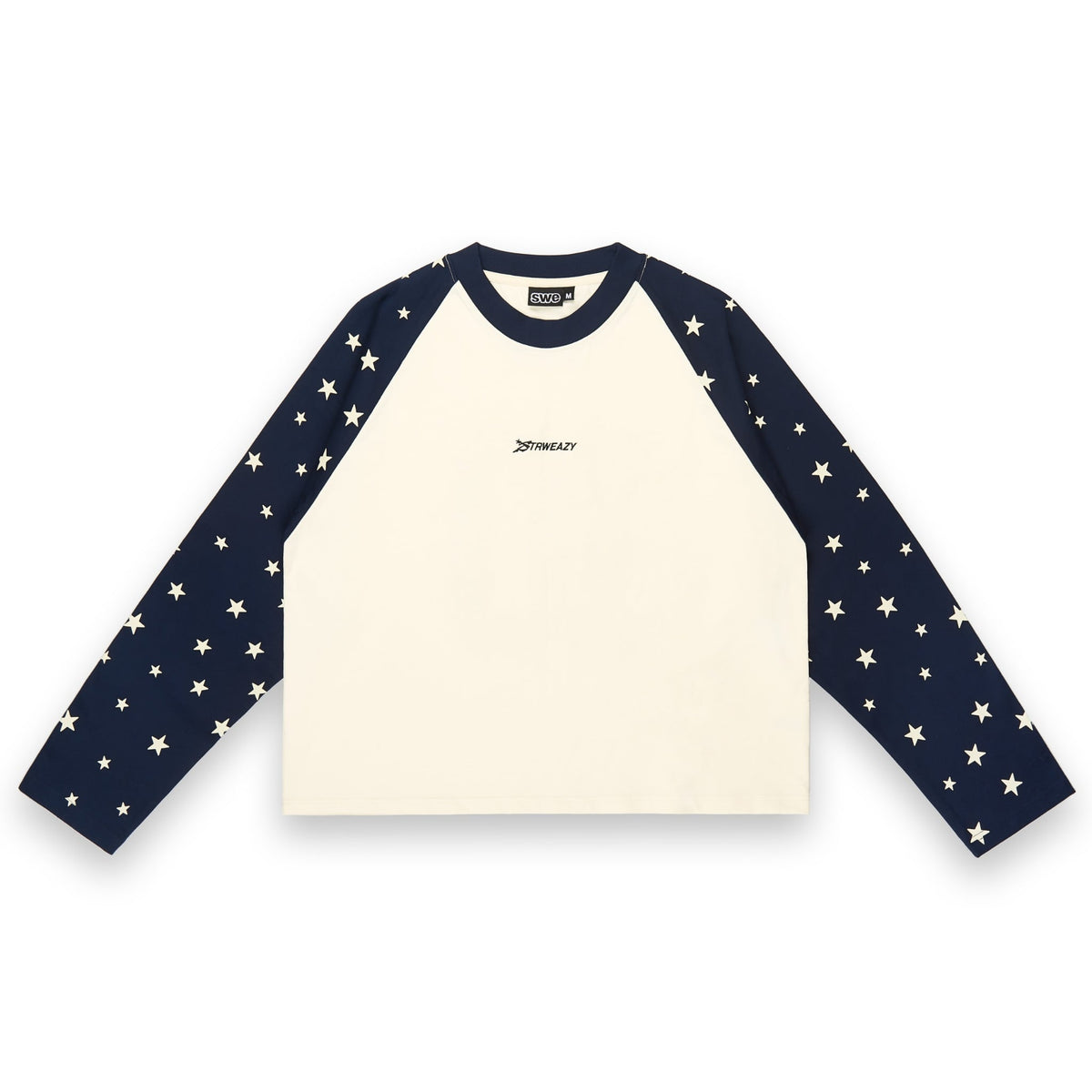 SWE STARFALL BOXY L/S TEE - NAVY/CREAM by SWE - image 1