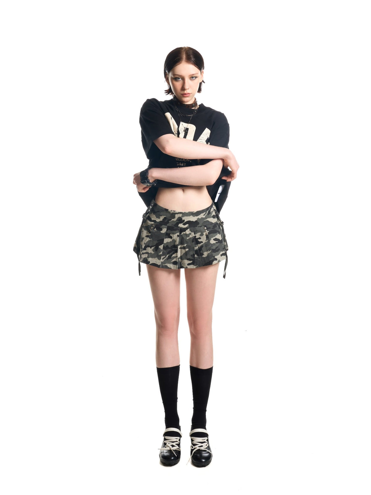 HADES KHAKI CAMO MINI SKIRT by HADES - image 2