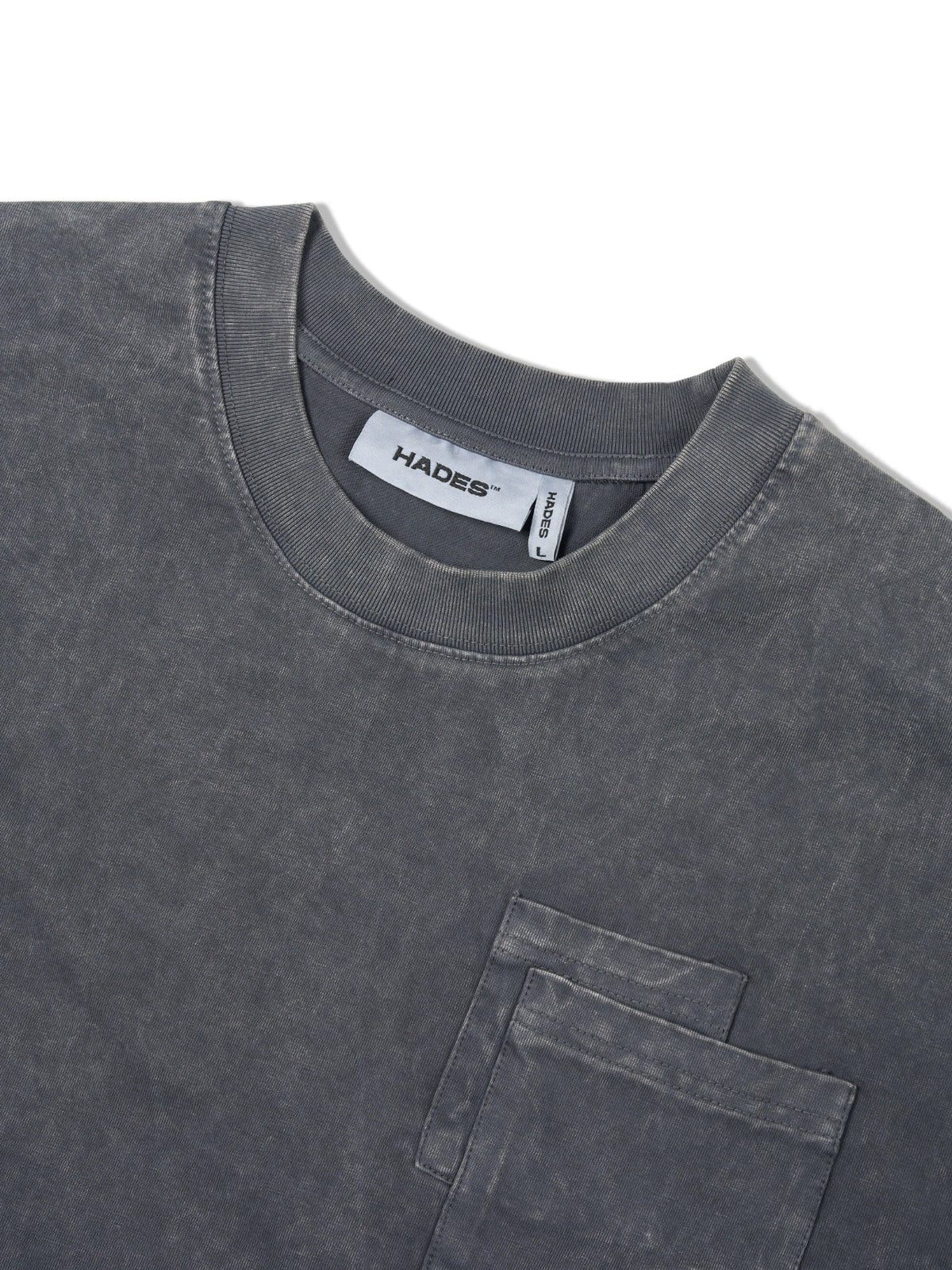 HADES FLORAL POCKET TEE - GREY WASH by HADES - image 5