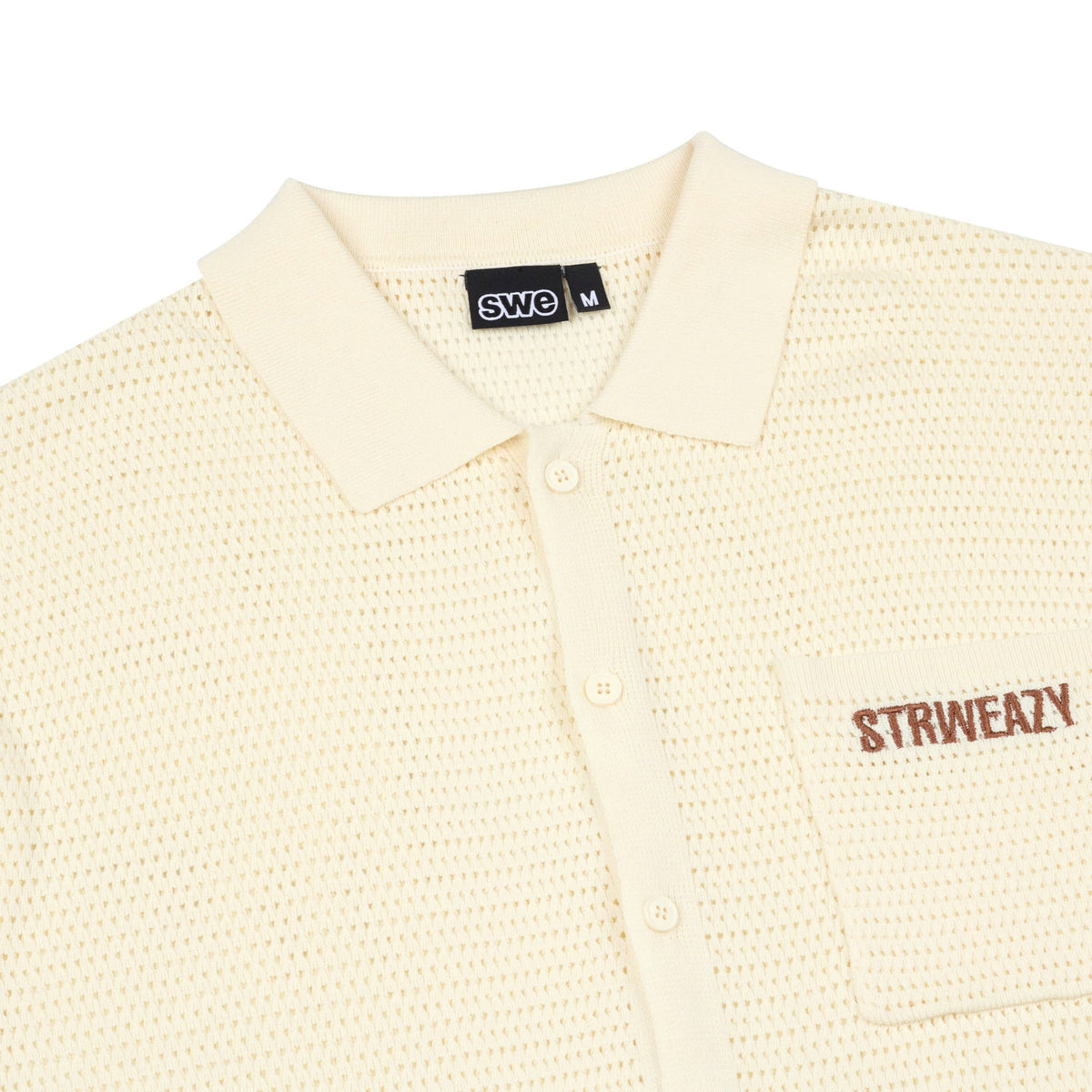 SWE CROCHET KNIT SHIRT - CREAM by SWE - image 3